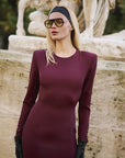 Solene Dress Burgundy