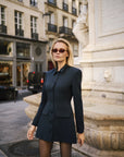 Odette Blazer Dress Blue Navy